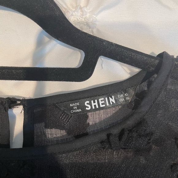 SHEIN Sheer Long Sleeve Blouse - Picture 5 of 5